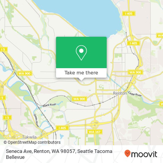 Mapa de Seneca Ave, Renton, WA 98057