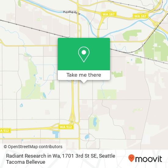 Radiant Research in Wa, 1701 3rd St SE map