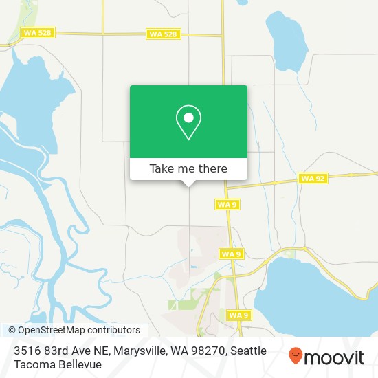 Mapa de 3516 83rd Ave NE, Marysville, WA 98270