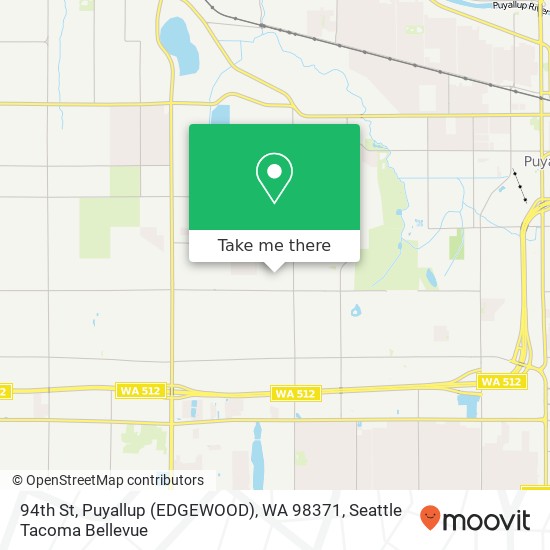 94th St, Puyallup (EDGEWOOD), WA 98371 map