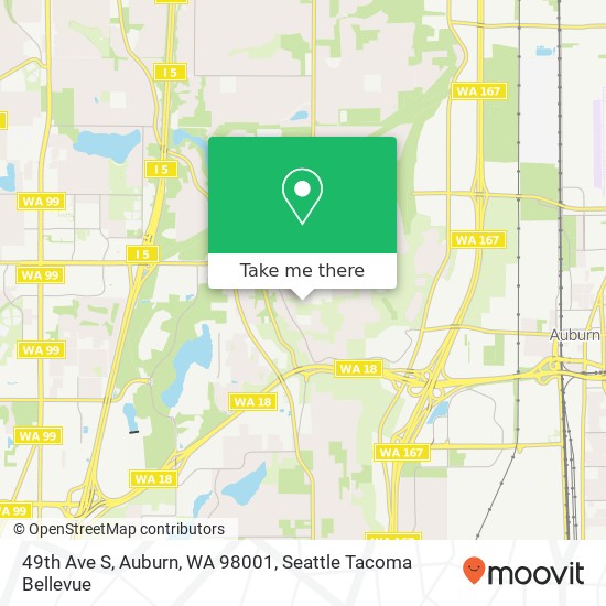 Mapa de 49th Ave S, Auburn, WA 98001