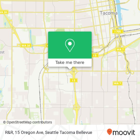 Mapa de R&R, 15 Oregon Ave