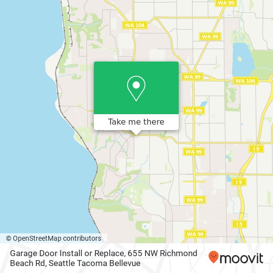 Garage Door Install or Replace, 655 NW Richmond Beach Rd map