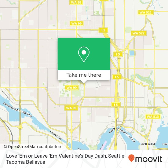 Love 'Em or Leave 'Em Valentine's Day Dash map