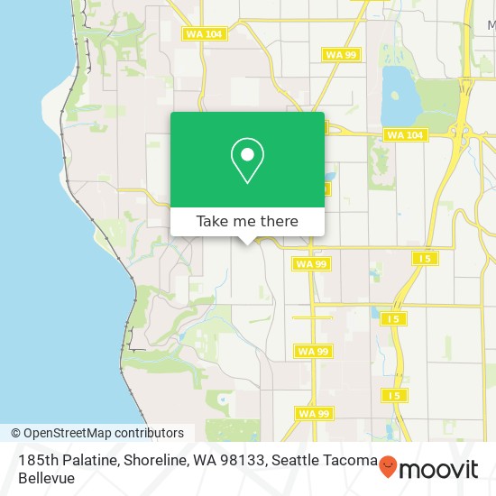 Mapa de 185th Palatine, Shoreline, WA 98133