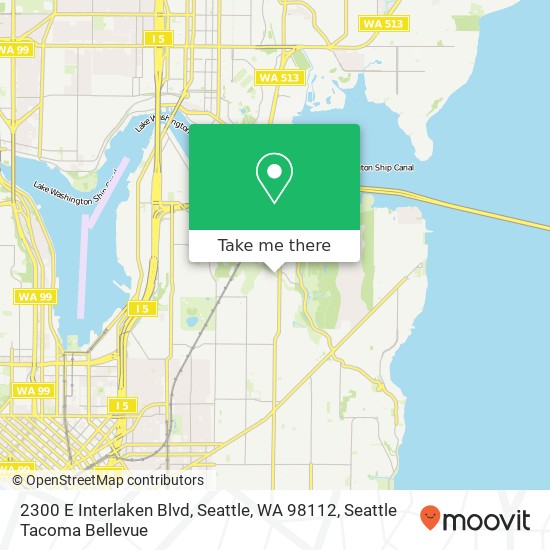 2300 E Interlaken Blvd, Seattle, WA 98112 map