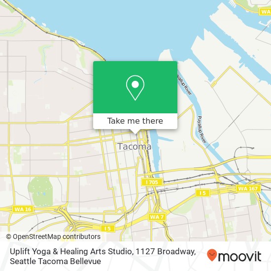 Mapa de Uplift Yoga & Healing Arts Studio, 1127 Broadway