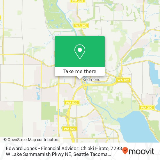 Edward Jones - Financial Advisor: Chiaki Hirate, 7293 W Lake Sammamish Pkwy NE map