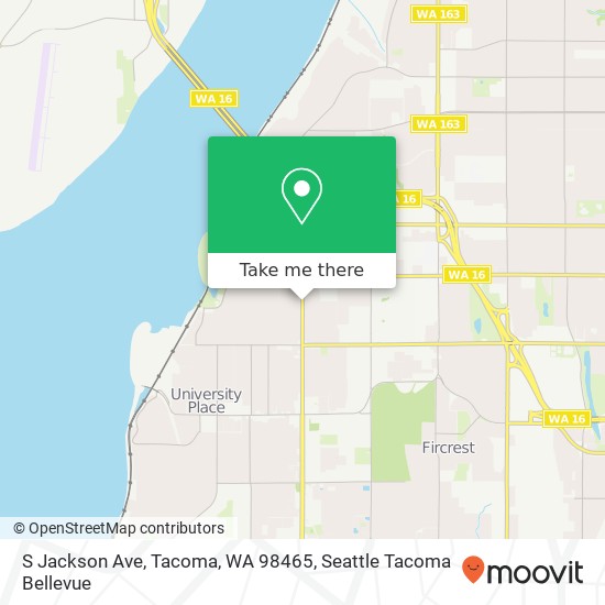 Mapa de S Jackson Ave, Tacoma, WA 98465