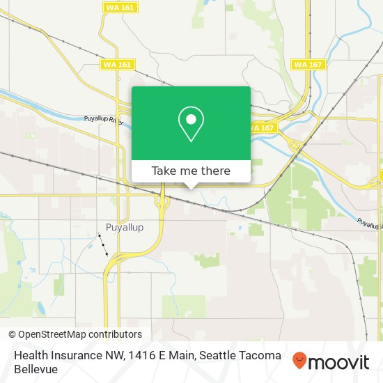 Mapa de Health Insurance NW, 1416 E Main