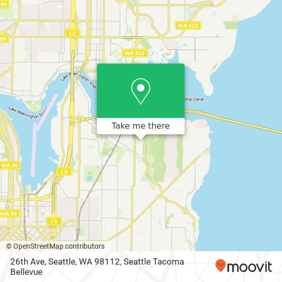 Mapa de 26th Ave, Seattle, WA 98112