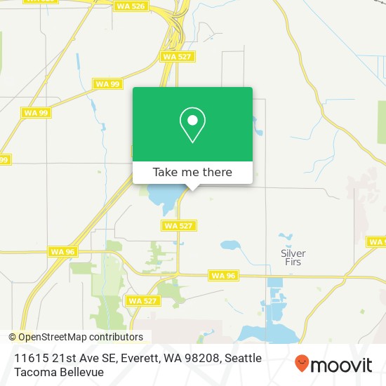 Mapa de 11615 21st Ave SE, Everett, WA 98208