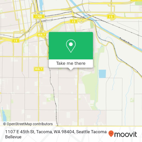 1107 E 45th St, Tacoma, WA 98404 map