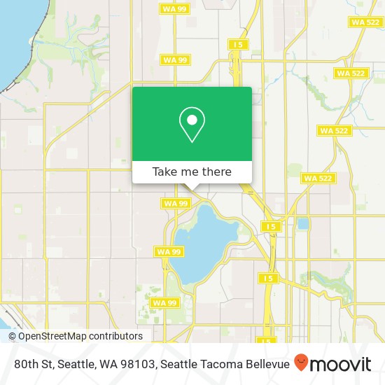 Mapa de 80th St, Seattle, WA 98103