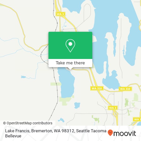 Lake Francis, Bremerton, WA 98312 map