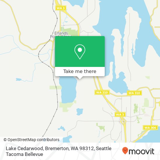 Mapa de Lake Cedarwood, Bremerton, WA 98312