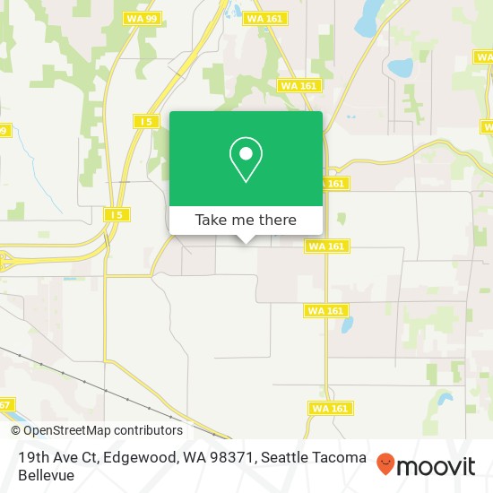 Mapa de 19th Ave Ct, Edgewood, WA 98371