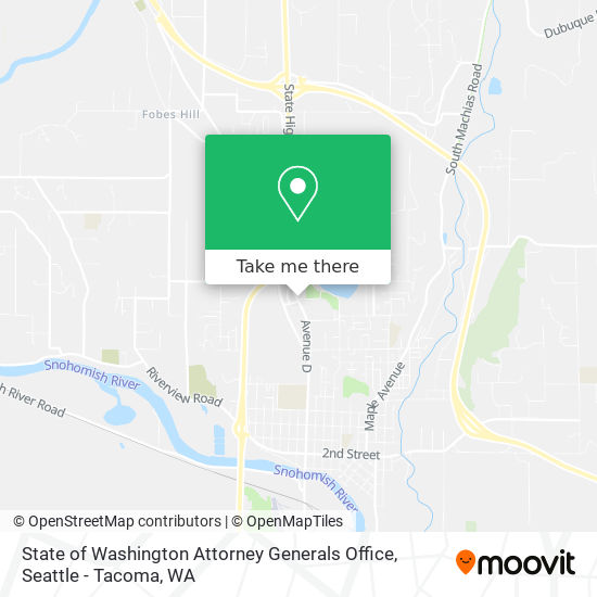 Mapa de State of Washington Attorney Generals Office