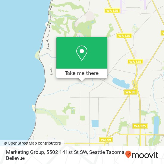 Mapa de Marketing Group, 5502 141st St SW