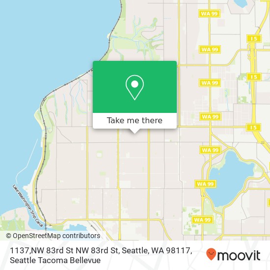 1137,NW 83rd St NW 83rd St, Seattle, WA 98117 map