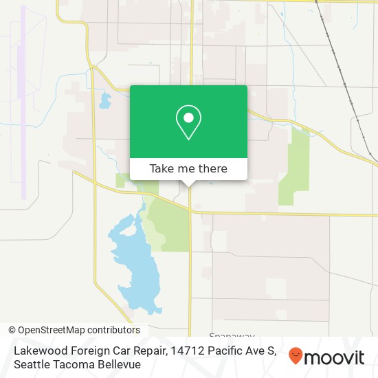 Lakewood Foreign Car Repair, 14712 Pacific Ave S map