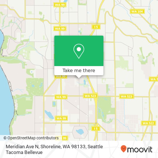 Mapa de Meridian Ave N, Shoreline, WA 98133