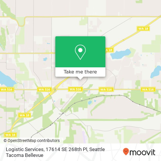 Logistic Services, 17614 SE 268th Pl map