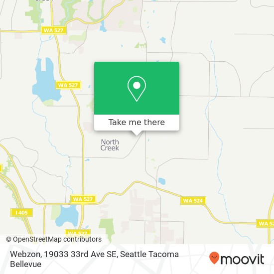 Webzon, 19033 33rd Ave SE map