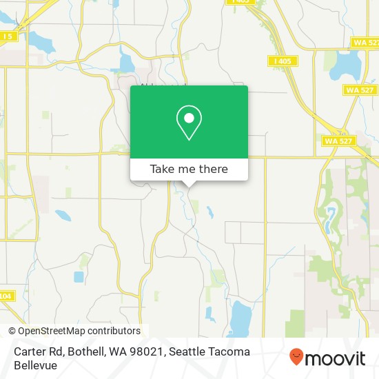 Carter Rd, Bothell, WA 98021 map