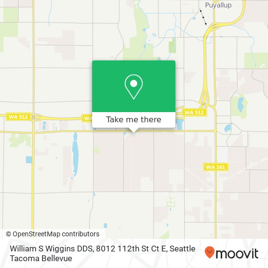 William S Wiggins DDS, 8012 112th St Ct E map