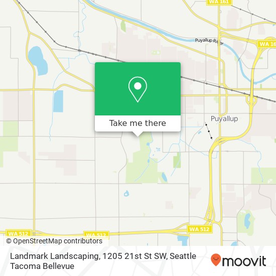 Mapa de Landmark Landscaping, 1205 21st St SW