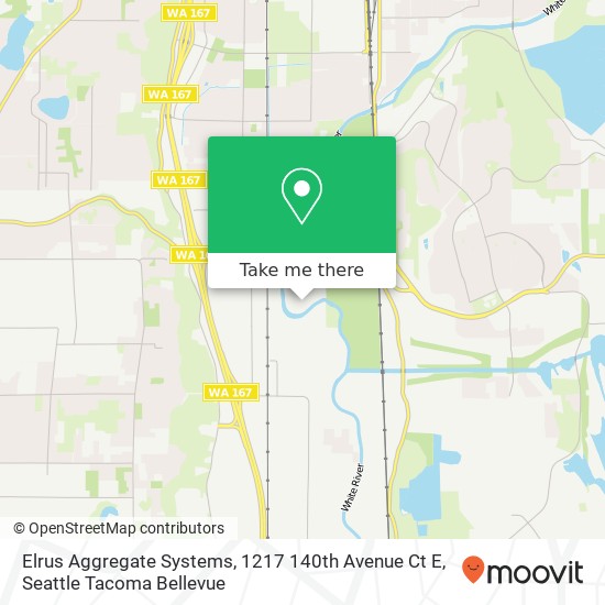 Mapa de Elrus Aggregate Systems, 1217 140th Avenue Ct E