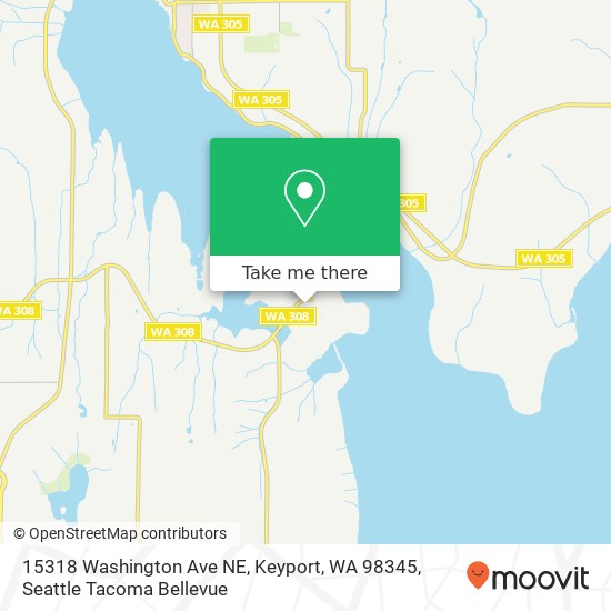 Mapa de 15318 Washington Ave NE, Keyport, WA 98345