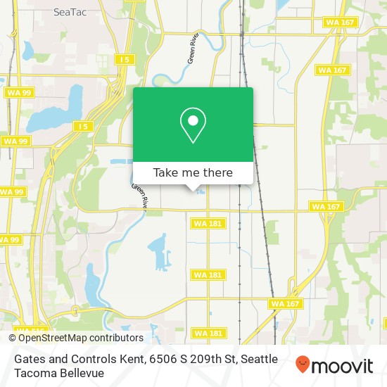 Gates and Controls Kent, 6506 S 209th St map