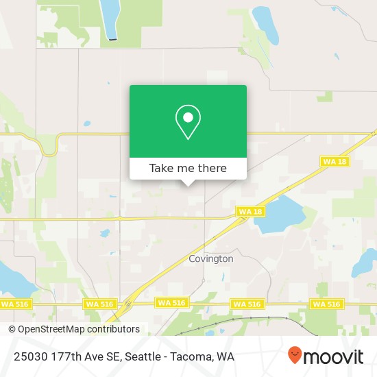 Mapa de 25030 177th Ave SE, Kent, WA 98042