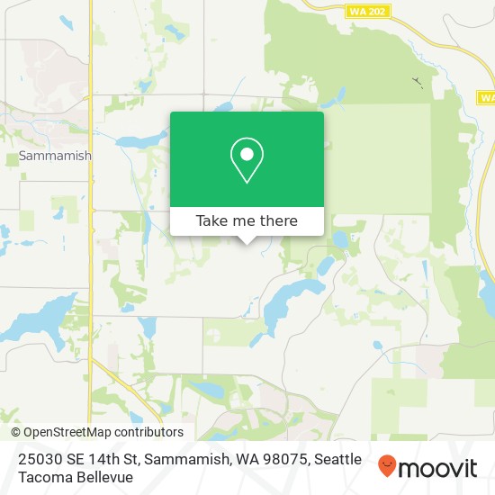 Mapa de 25030 SE 14th St, Sammamish, WA 98075