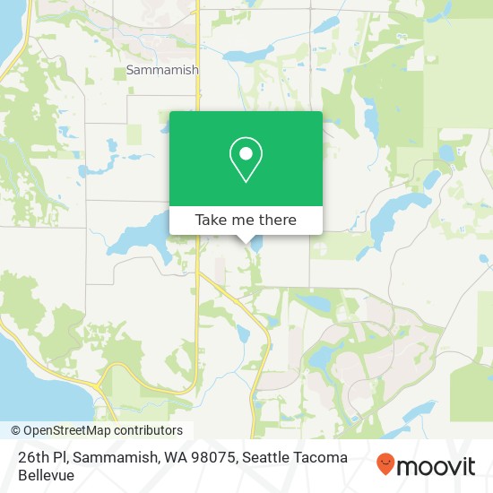 Mapa de 26th Pl, Sammamish, WA 98075