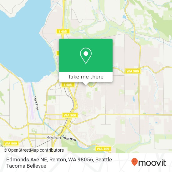 Mapa de Edmonds Ave NE, Renton, WA 98056