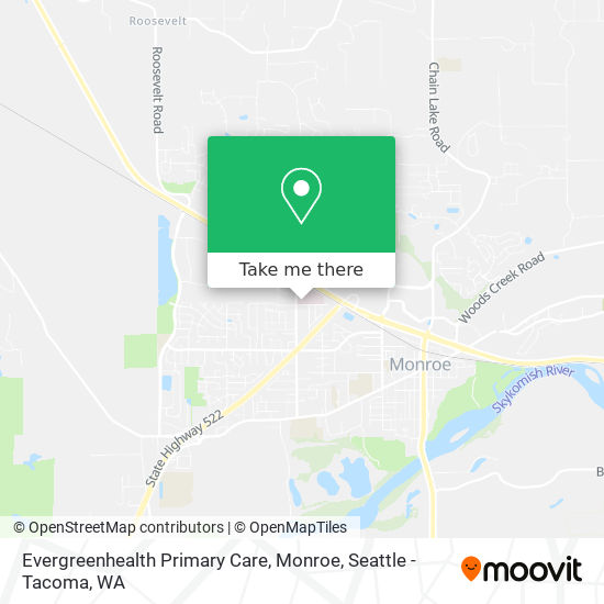 Evergreenhealth Primary Care, Monroe map