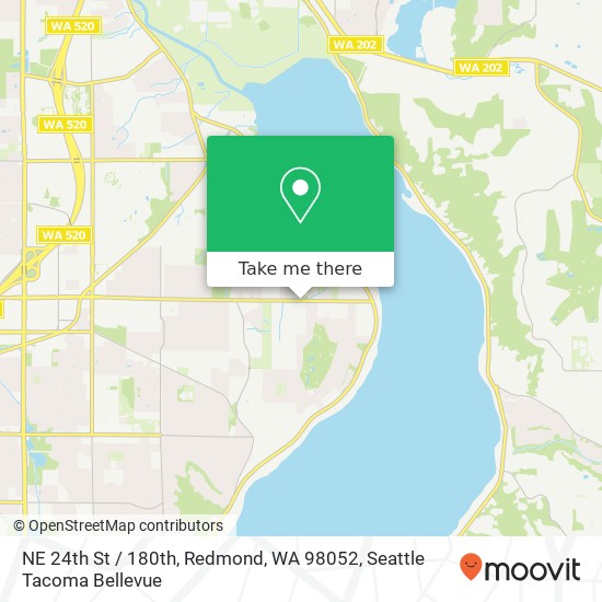 Mapa de NE 24th St / 180th, Redmond, WA 98052