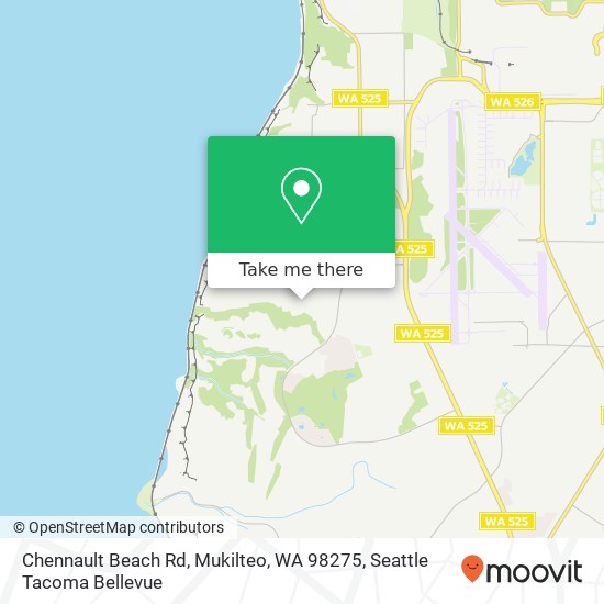 Mapa de Chennault Beach Rd, Mukilteo, WA 98275