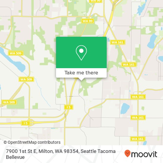 Mapa de 7900 1st St E, Milton, WA 98354