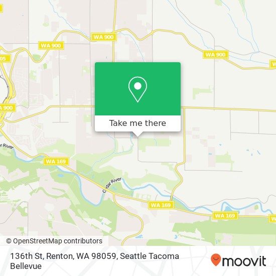 Mapa de 136th St, Renton, WA 98059