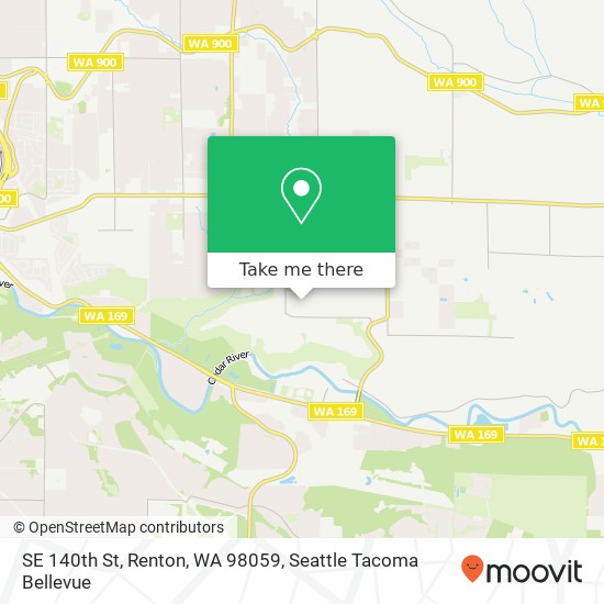 Mapa de SE 140th St, Renton, WA 98059