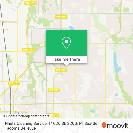 Mapa de Nhuts Cleaning Service, 11026 SE 220th Pl