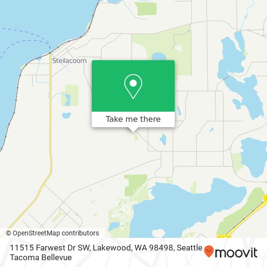 Mapa de 11515 Farwest Dr SW, Lakewood, WA 98498