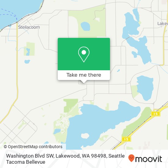 Washington Blvd SW, Lakewood, WA 98498 map