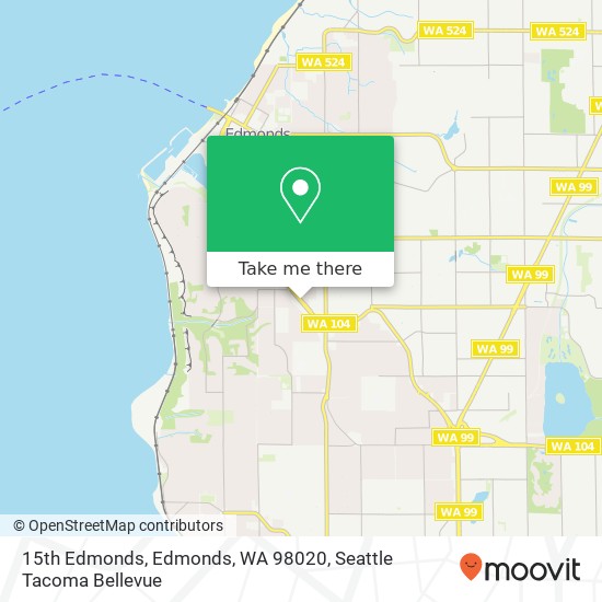 Mapa de 15th Edmonds, Edmonds, WA 98020