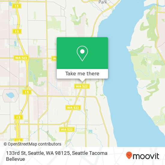 Mapa de 133rd St, Seattle, WA 98125