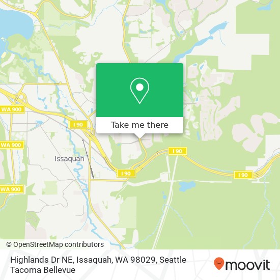 Highlands Dr NE, Issaquah, WA 98029 map